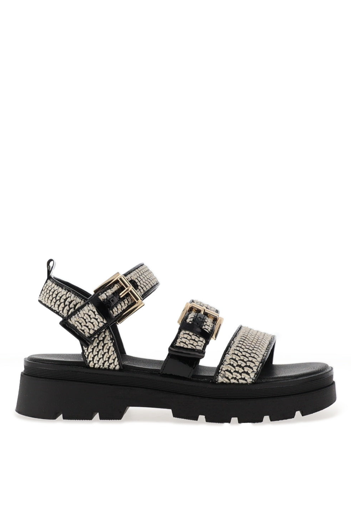 UNA HEALY Something Strap Chunky Sandals - Black