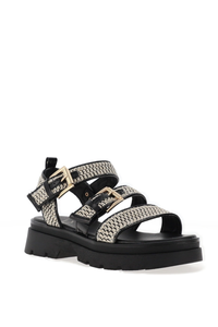 UNA HEALY Something Strap Chunky Sandals - Black