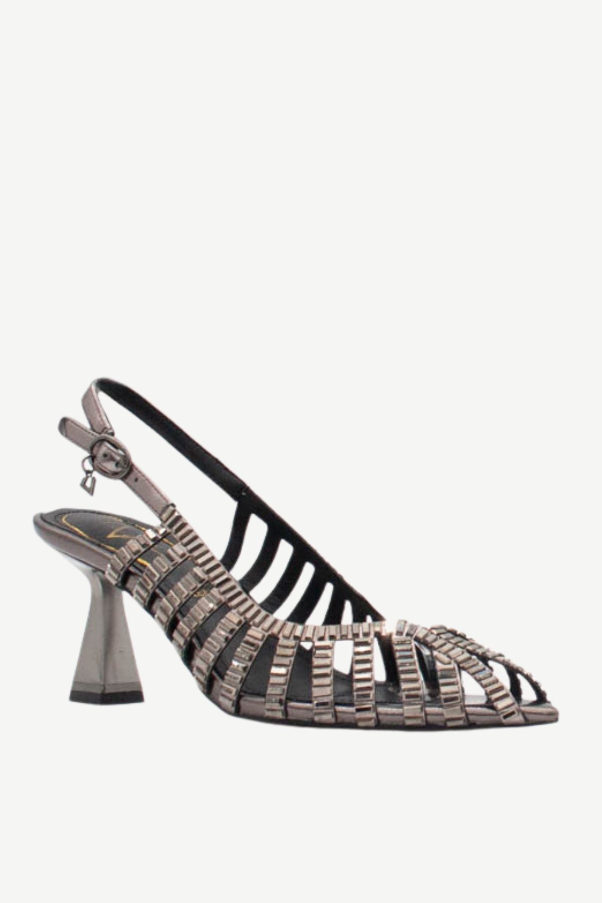 UNA HEALY Cold Heart Embellished Sling-back Heels – Bullet