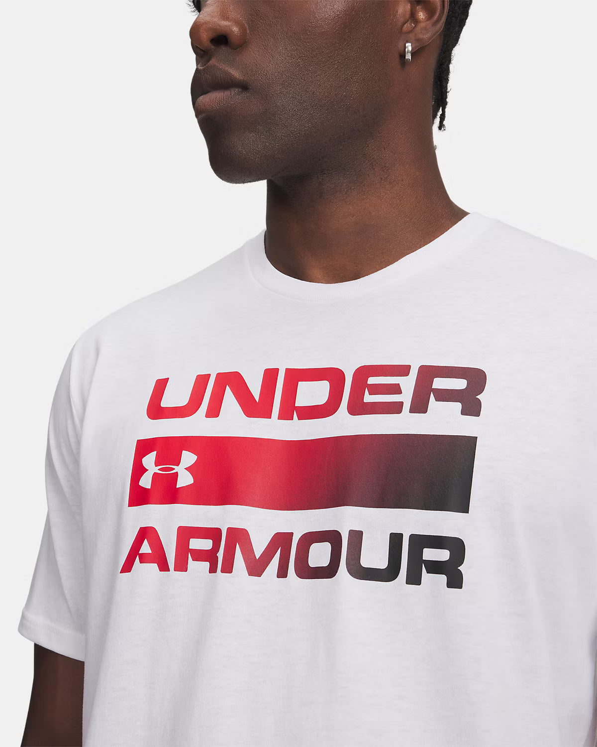 UNDER ARMOUR Men's Team Issue Wordmark T-Shirt - White
