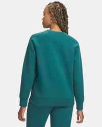 UNDER ARMOUR Women's Rival Fleece Crew - Teal