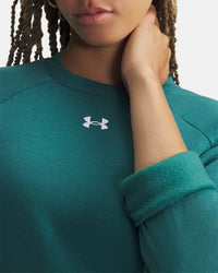 UNDER ARMOUR Women's Rival Fleece Crew - Teal