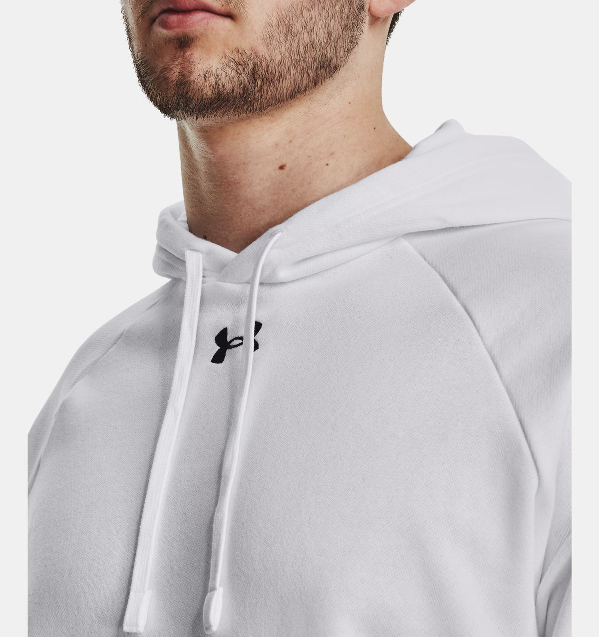 UNDER ARMOUR Men's Rival Fleece Hoodie - White