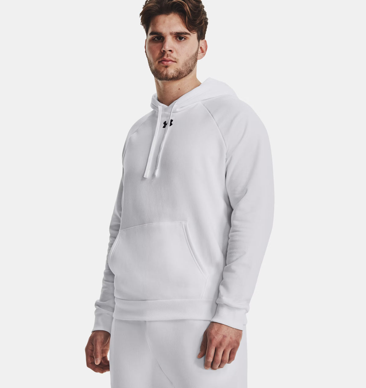 UNDER ARMOUR Men's Rival Fleece Hoodie - White