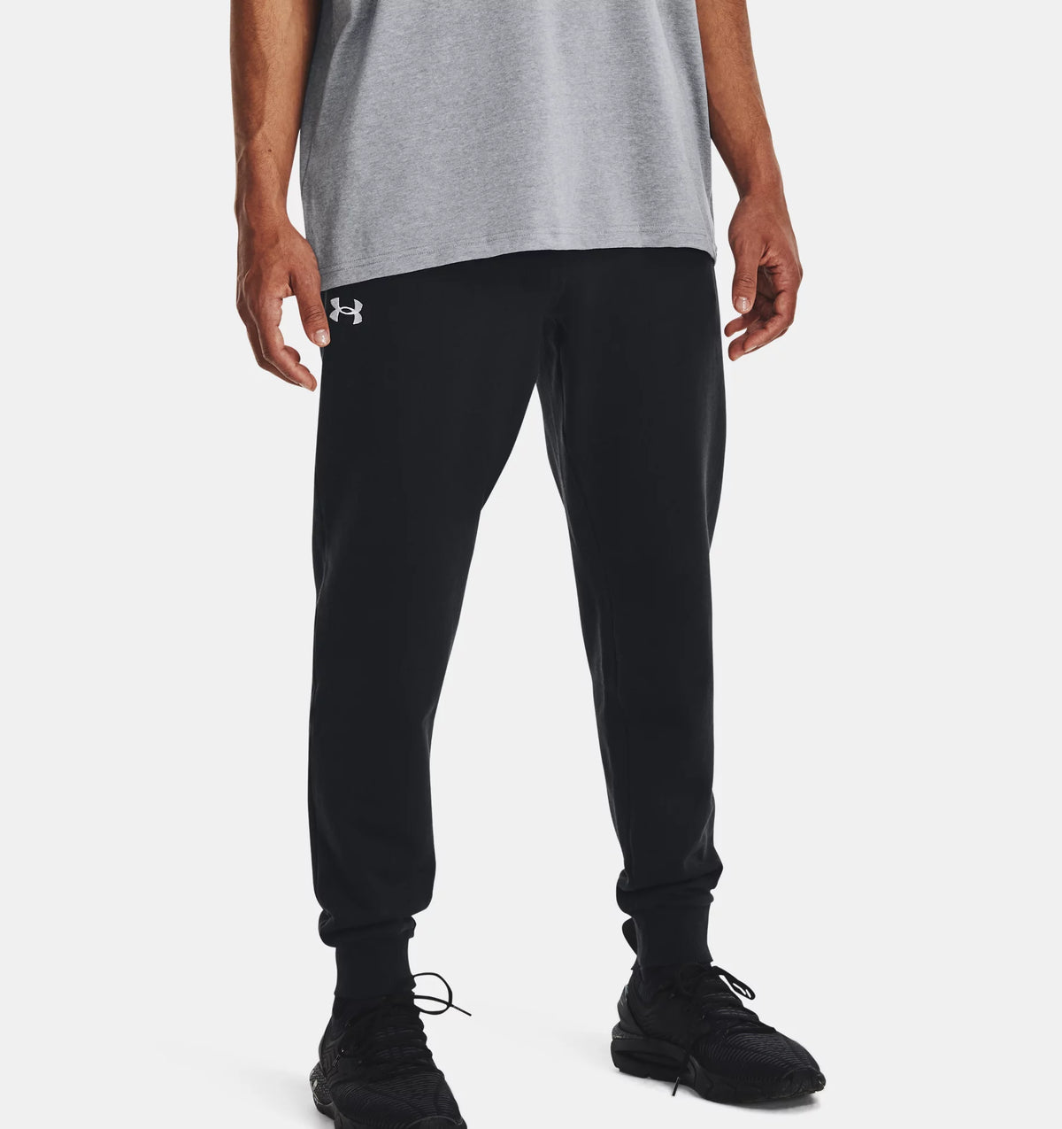 UNDER ARMOUR Men's Rival Fleece Joggers - Black