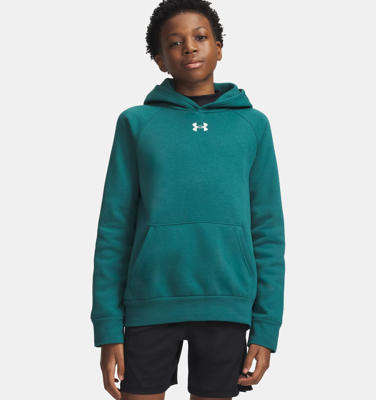UNDER ARMOUR Boys' Rival Fleece Hoodie - Teal