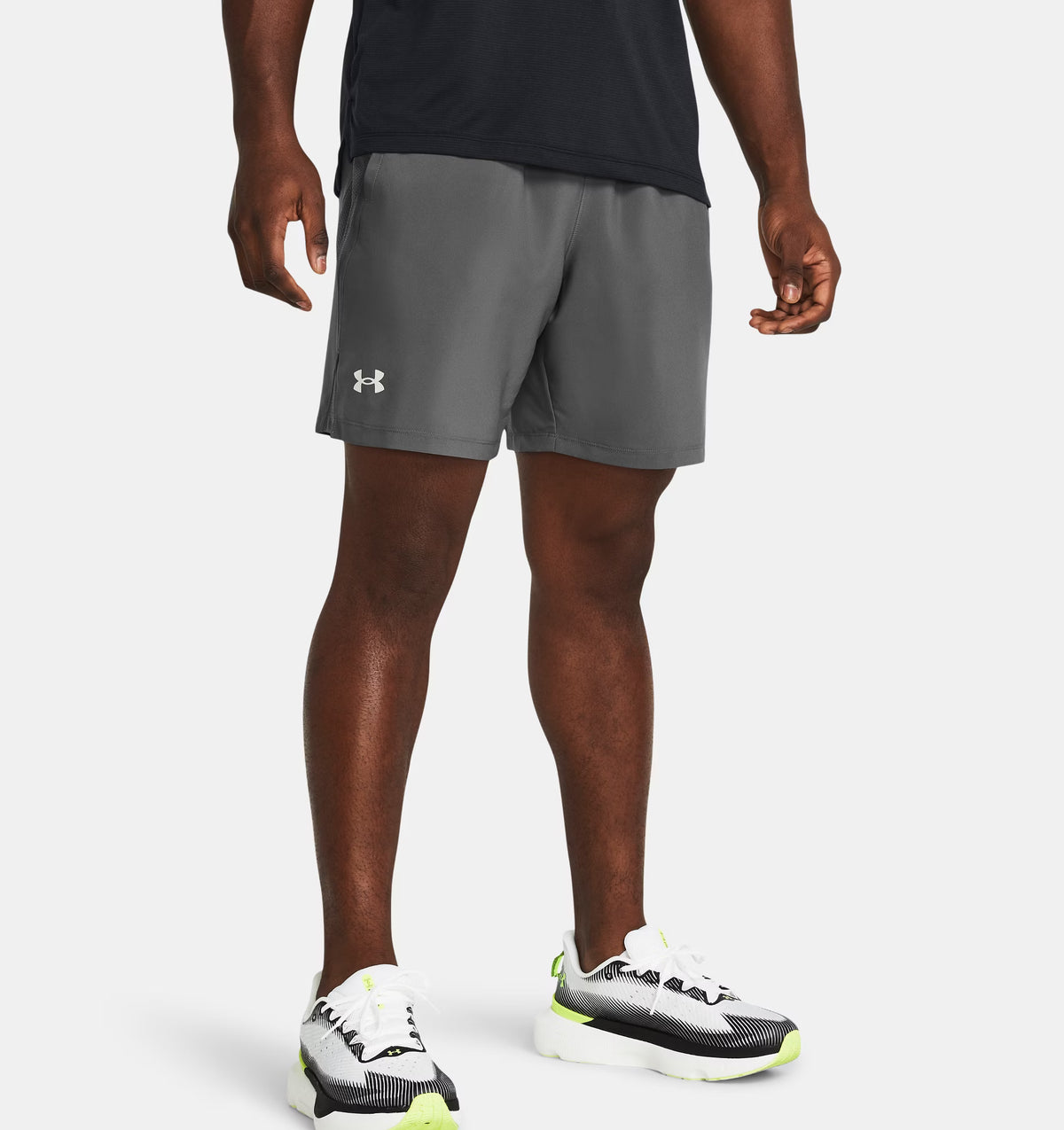 UNDER ARMOUR Men's Launch Unlined 7" Shorts - Grey
