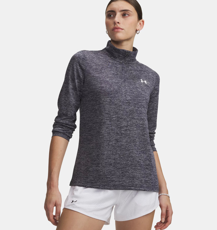UNDER ARMOUR Women's Tech Twist Half Zip - Navy
