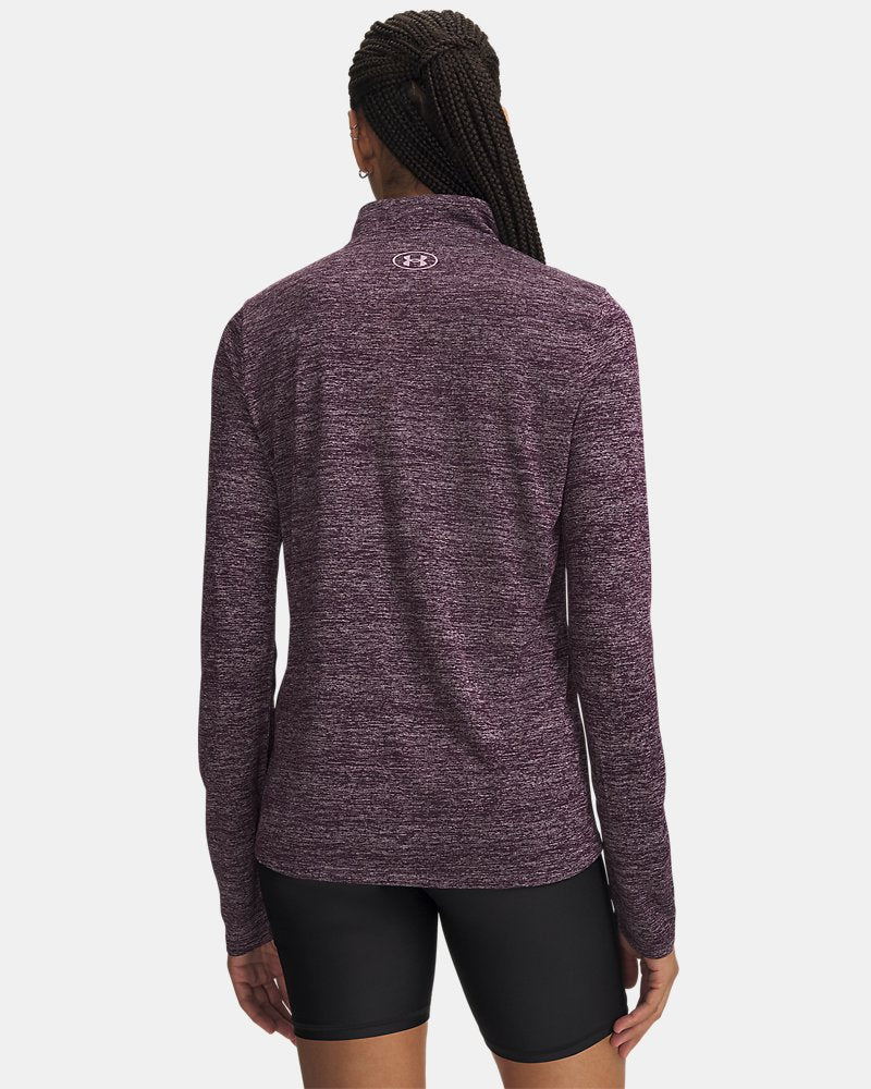 UNDER ARMOUR Women's Tech™ Twist 1/2 Zip - Purple