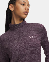 UNDER ARMOUR Women's Tech™ Twist 1/2 Zip - Purple