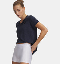 UNDER ARMOUR Women's Tech Twist V-Neck T-Shirt - Navy