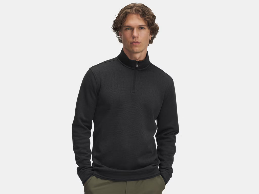 UNDER ARMOUR SweaterFleece Men's ¼ Zip -Black