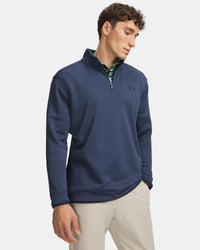 UNDER ARMOUR SweaterFleece Men's ¼ Zip - Blue