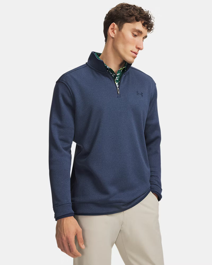 UNDER ARMOUR SweaterFleece Men's ¼ Zip - Blue