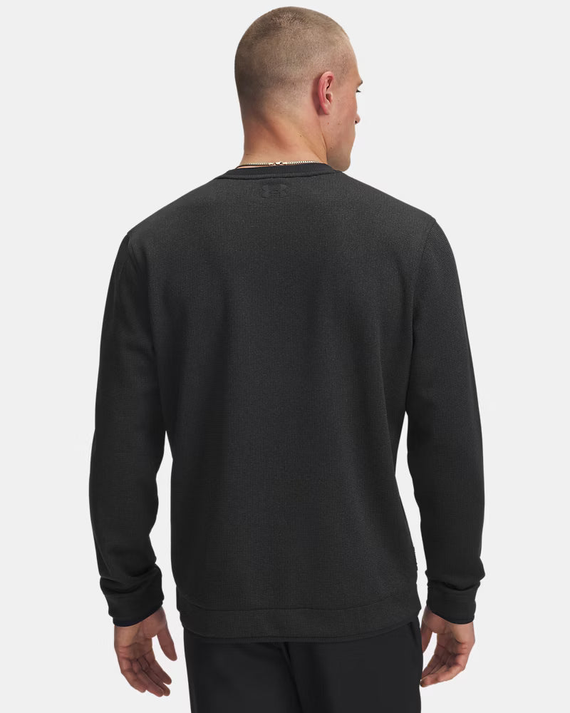 UNDER ARMOUR Men's SweaterFleece Crew Neck Sweatshirt - Black