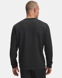 UNDER ARMOUR Men's SweaterFleece Crew Neck Sweatshirt - Black