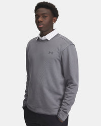 UNDER ARMOUR Men's SweaterFleece Crew Neck Sweatshirt - Grey