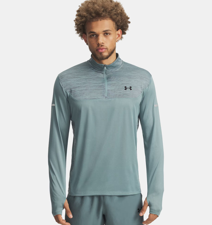 UNDER ARMOUR Men's Tech Utility 1/4 Zip Top - Jasper Blue
