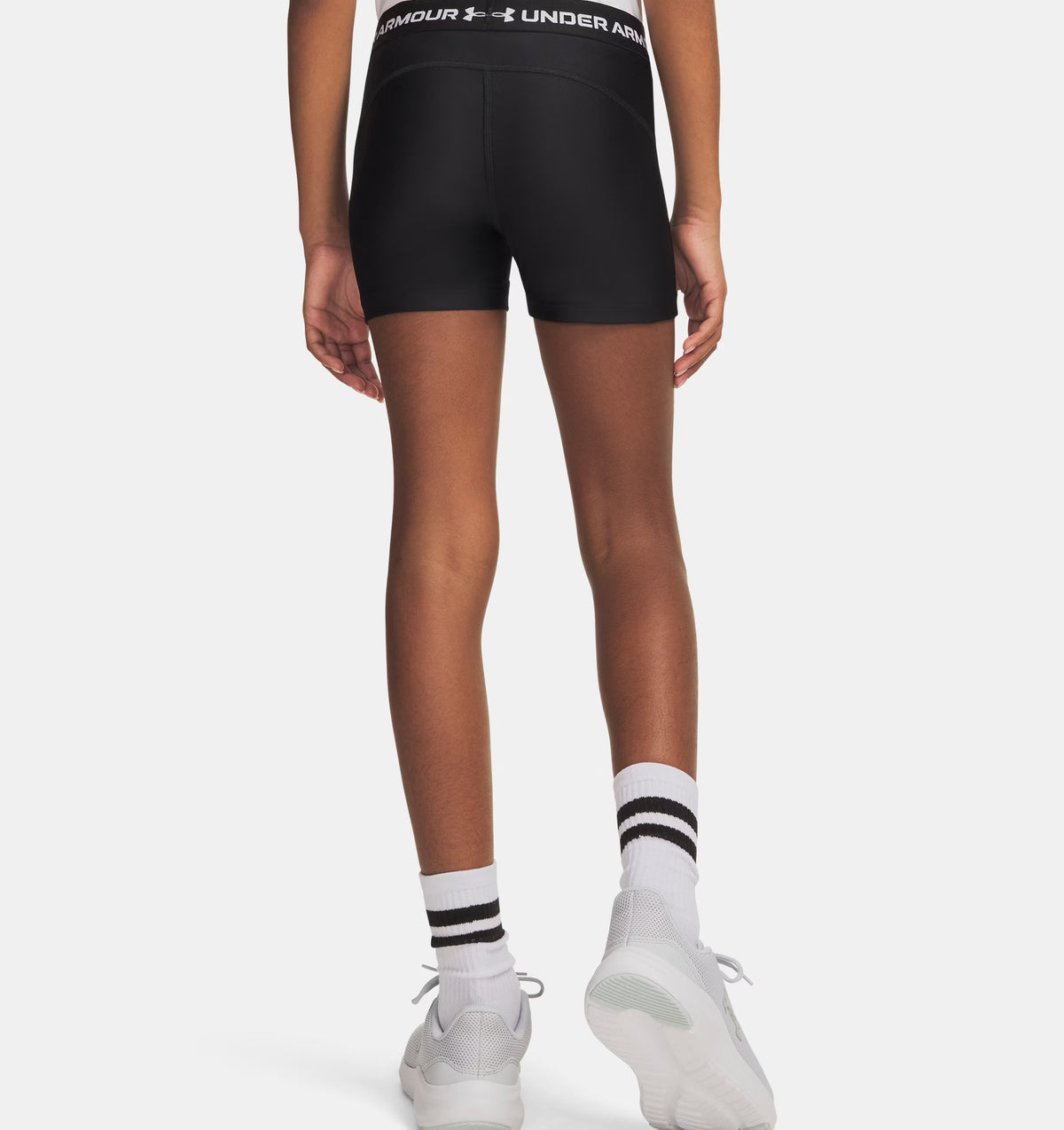 UNDER ARMOUR Girl's HeatGear Shorts - Black