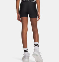 UNDER ARMOUR Girl's HeatGear Shorts - Black