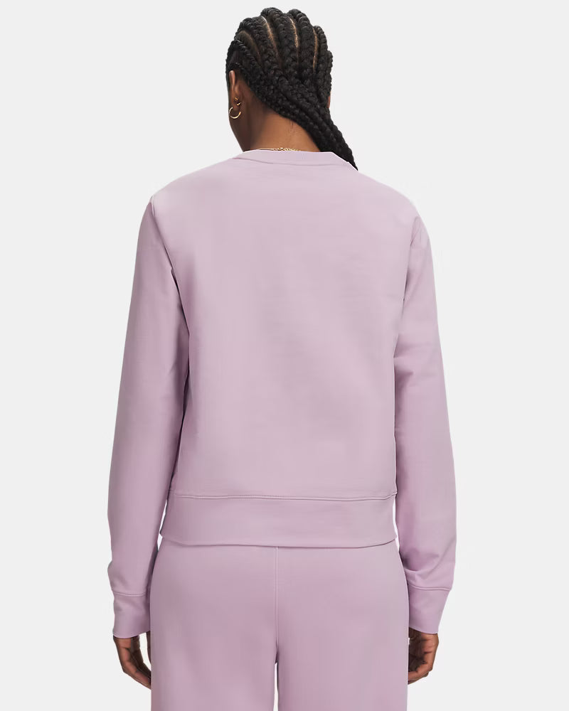 UNDER ARMOUR Women's Sport Terry Crew Neck - Mauve Pink