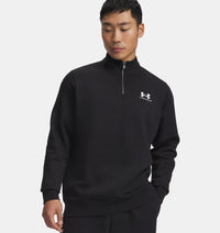 UNDER ARMOUR Men's Icon 1/4 Zip Fleece Top - Black