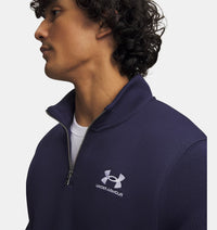 UNDER ARMOUR Men's Icon 1/4 Zip Fleece Top - Navy