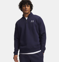 UNDER ARMOUR Men's Icon 1/4 Zip Fleece Top - Navy