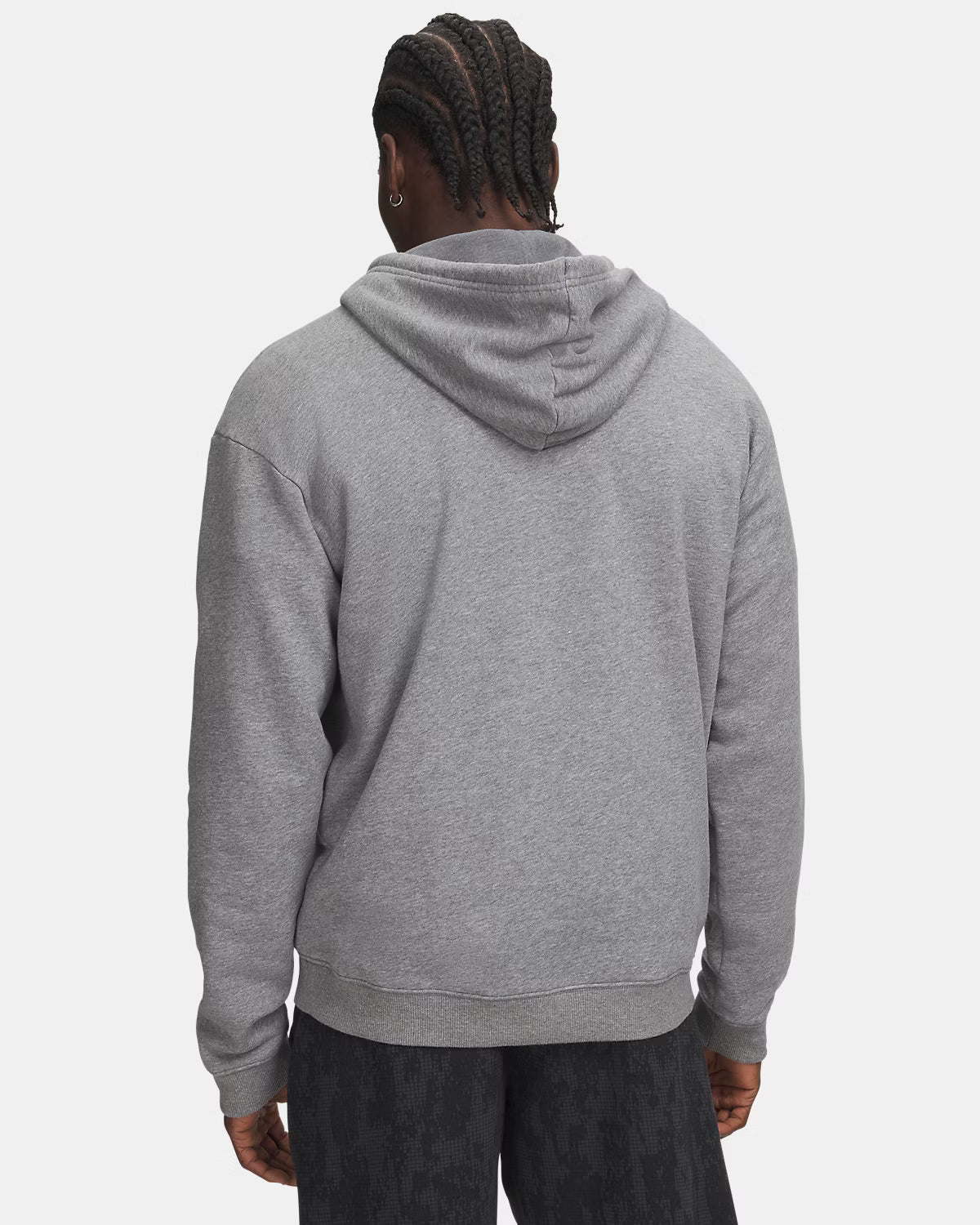 UNDER ARMOUR Men's Rival Fleece Branded Hoodie - Grey