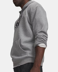 UNDER ARMOUR Men's Rival Fleece Branded Hoodie - Grey
