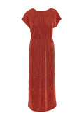 VERO MODA : Elma Dress - Red Ochre/Lurex
