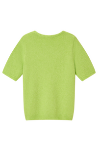 VILA JOY Priscilla Short Sleeve Jumper - Lime Green