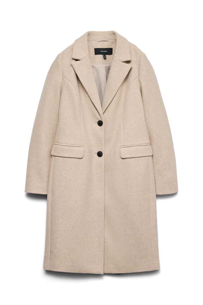 VERO MODA Vince Berlin Long Coat - Beige