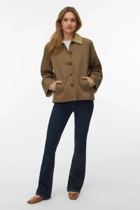 VERO MODA Chelsea Fia Short Jacket - Kelp