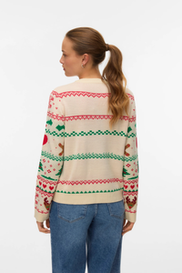VERO MODA Christmas Stuff Jumper - Birch