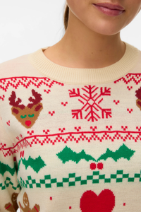 VERO MODA Christmas Stuff Jumper - Birch