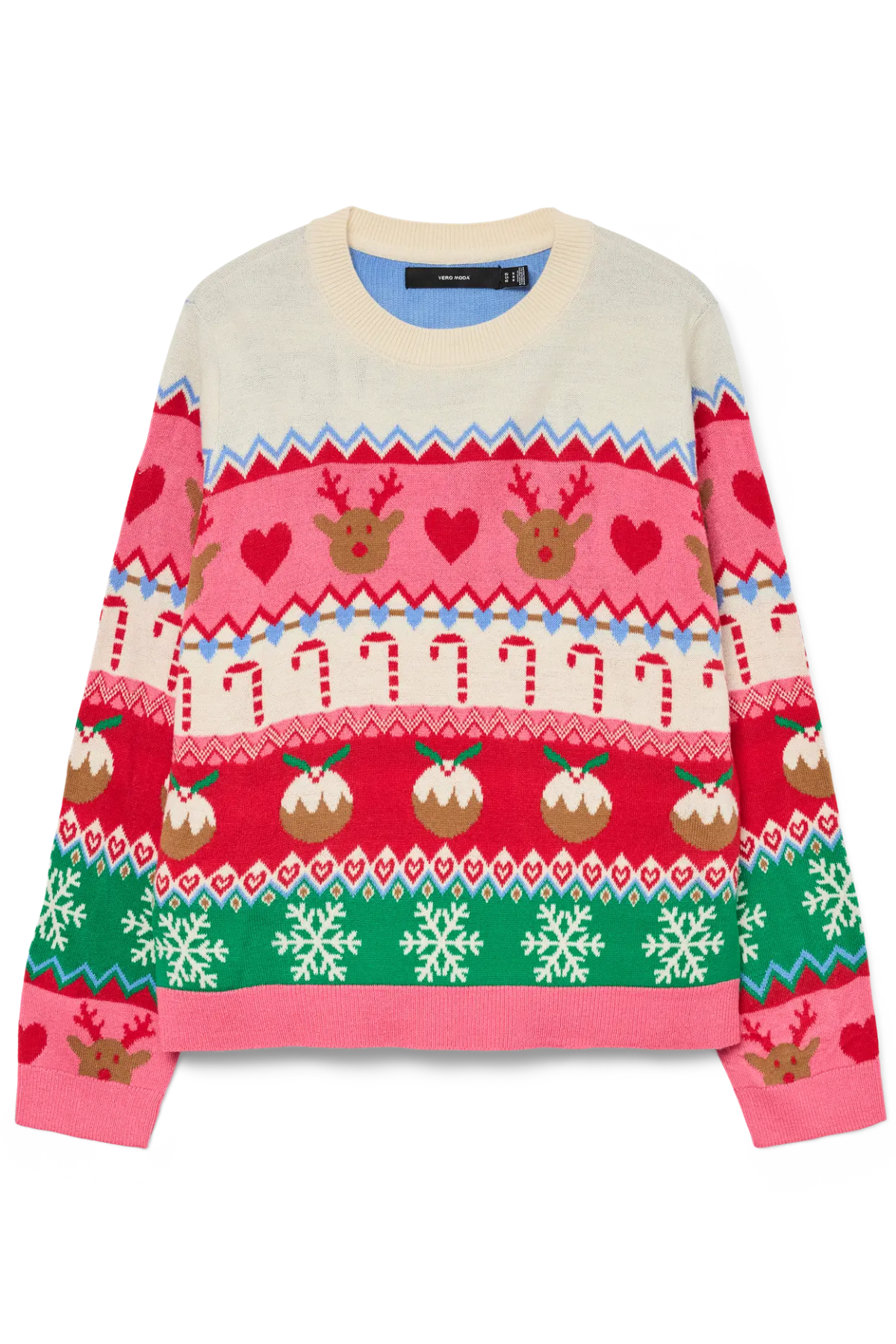 VERO MODA Christmas Stuff Jumper - Red/Pink