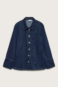 VERO MODA Nikka Denim Shirt - Dark Denim