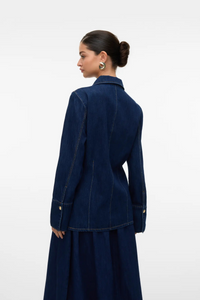 VERO MODA Nikka Denim Shirt - Dark Denim