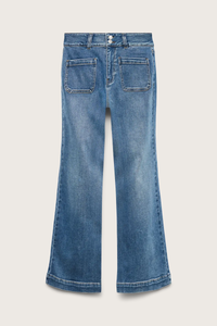 VERO MODA Vivianne Loose Flared Jeans - Mid Blue