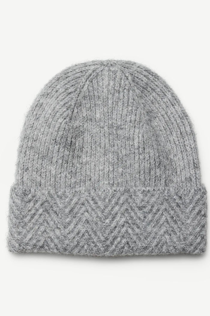 VERO MODA Kami Patterned Beanie - Grey