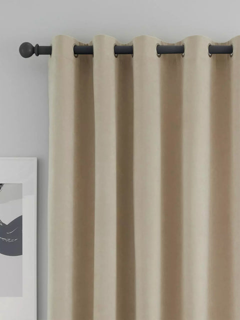 CATHERINE LANSFIELD : Wilson Thermal Blackout Eyelet Curtains - Natural