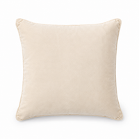 FULLSHIRE Velvet Piped Cushion - Natural 43x43cm