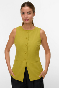 VERO MODA Josie Waistcoat - Avacado
