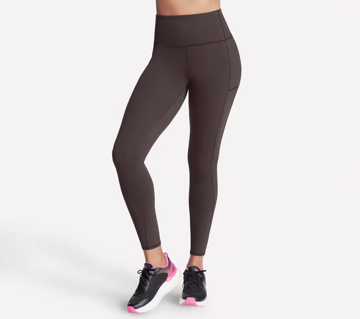 SKECHERS GO WALK High Waisted Legging - Brown