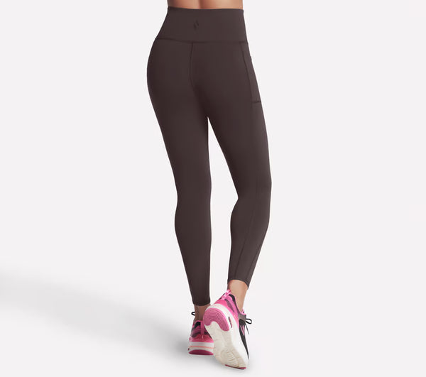 SKECHERS GO WALK High Waisted Legging - Brown