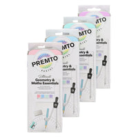 PREMIER STATIONERY Premto 9pc Geometry and Maths Set - Pastel