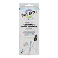 PREMIER STATIONERY Premto 9pc Geometry and Maths Set - Pastel