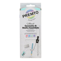 PREMIER STATIONERY Premto 9pc Geometry and Maths Set - Pastel