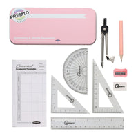 PREMIER STATIONERY Premto 9pc Geometry and Maths Set - Pastel